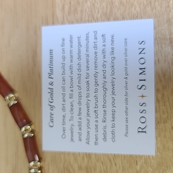 Ross & Simons Red Jade "Good Fortune" Bracelet in 18kt Gold Over Sterling - Picture 5 of 8